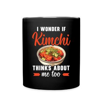 Kimchi Lover Korean Cuisine Spicy Food South Korea - Full Colour Mug - black - Front