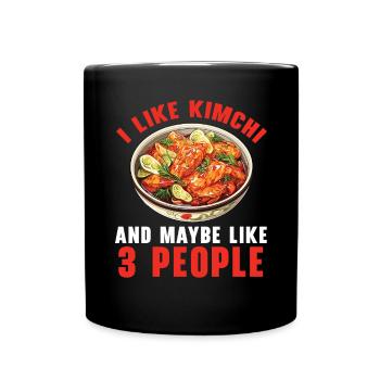 Kimchi Lover Korean Cuisine Spicy Food South Korea - Full Colour Mug - black - Front