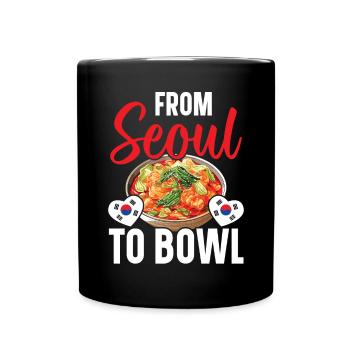 Kimchi Lover Korean Cuisine Spicy Food South Korea - Full Colour Mug - black - Front
