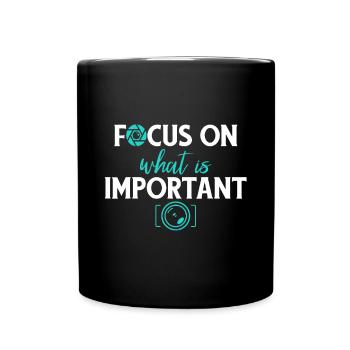 Fotograf Geschenke Kamera-Liebhaber - Tasse einfarbig - Schwarz - Vorne