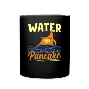 Mantarochen Wasser Pfannkuchen Mantarochen - Tasse einfarbig - Schwarz - Vorne