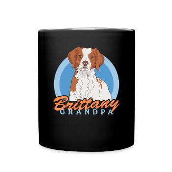Brittany Opa Epagneul Breton Vorstehhund Geschenk - Tasse einfarbig - Schwarz - Vorne