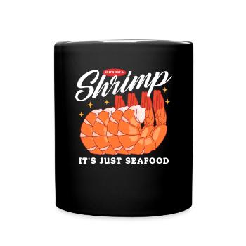 Krabbe Garnelen Krabbenliebhaber Krabben Geschenk - Tasse einfarbig - Schwarz - Vorne