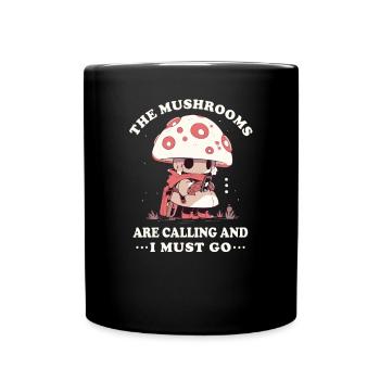 champignons cueilleurs de champignons producteurs de champignons drôles de champignons - Mug uni - noir - Devant