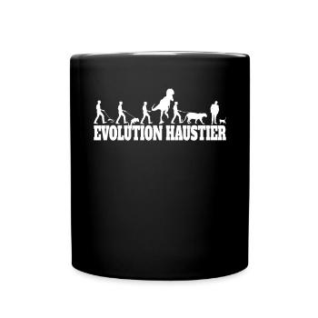 Katzenfreund, Katzenzubehör Geschenk - Tasse einfarbig - Schwarz - Vorne