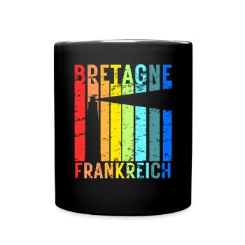 Bretagne Frankreich Urlaub Bretonen Idee - Tasse einfarbig - Schwarz - Vorne