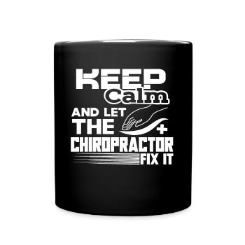 Chiropractor Let Chiropractor Fix It - Full Colour Mug - black - Front