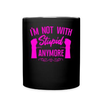 Happy Divorce Party I'm Not With - Full Colour Mug - black - Front