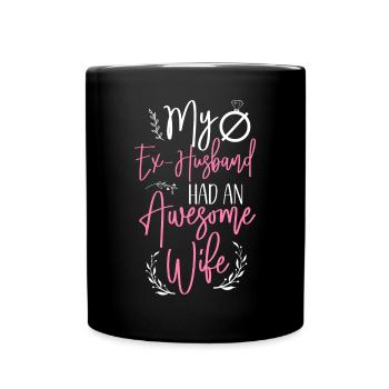 Happy Divorce Party My Ex Husband - Full Colour Mug - black - Front