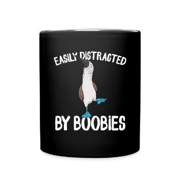 Blue-footed Booby Seabird Blue-footed Booby Seabird - Full Colour Mug - black - Front