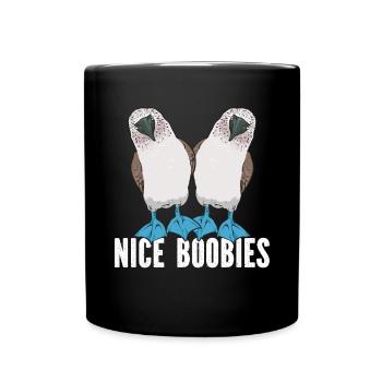 Blue-footed Booby Seabird Blue-footed Booby Seabird - Full Colour Mug - black - Front