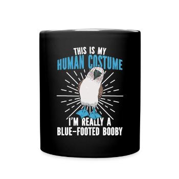 Blue-footed Booby Seabird - Full Colour Mug - black - Front
