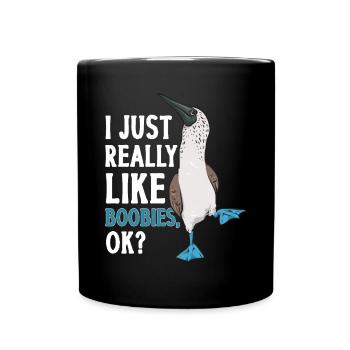 Blue-footed Booby Seabird Blue-footed Booby Seabird - Full Colour Mug - black - Front