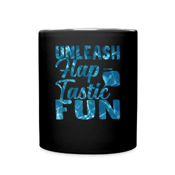 Mantarochen Klappe - Tastischer Spaß Mantarochen - Tasse einfarbig - Schwarz - Vorne