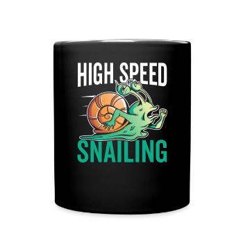 Snail lovers Snail owners - Full Colour Mug - black - Front