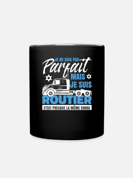 Je Suis Routier - Mug uni - noir