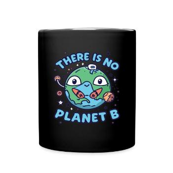 Umwelt Erde Planet Erde Umweltschutz - Tasse einfarbig - Schwarz - Vorne