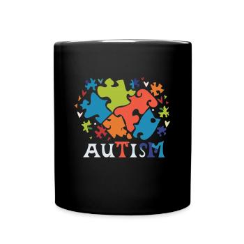 Autismus - Tasse einfarbig - Schwarz - Vorne