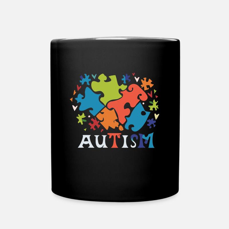 Autismus - Tasse einfarbig - Schwarz