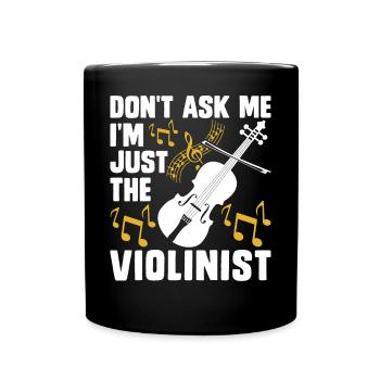 Violoniste violoniste - Mug uni - noir - Devant