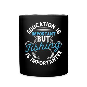Anglers Fishing Fishing - Full Colour Mug - black - Front