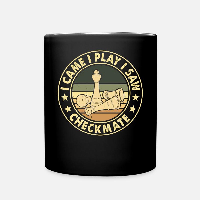 Schach - Tasse einfarbig - Schwarz