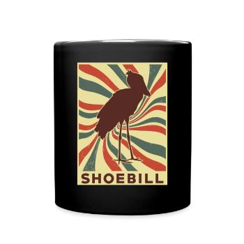 Schuhschnabel Retro Vintage - Tasse einfarbig - Schwarz - Vorne