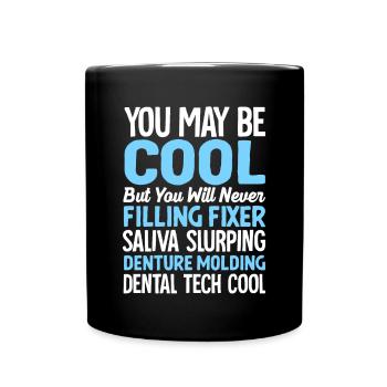 Funny dental technicians - Full Colour Mug - black - Front