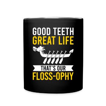 Funny technician for dental lab - Full Colour Mug - black - Front