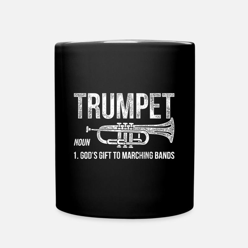 Geschenk an Marching Band Trompete - Tasse einfarbig - Schwarz
