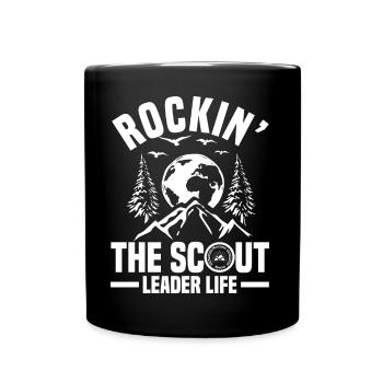 Pfadfinderleiter | Pfadfinder Scouting Geschenk - Tasse einfarbig - Schwarz - Vorne