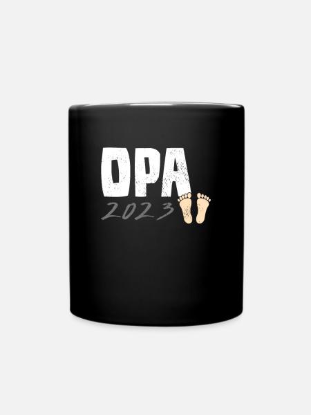 Opa 2023 - Tasse einfarbig - Schwarz
