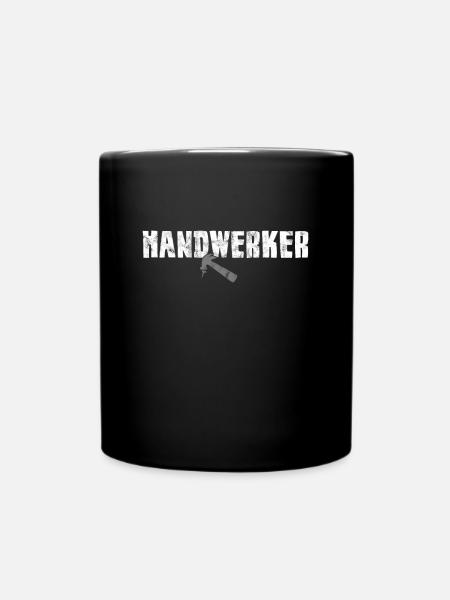 Handwerker - Tasse einfarbig - Schwarz
