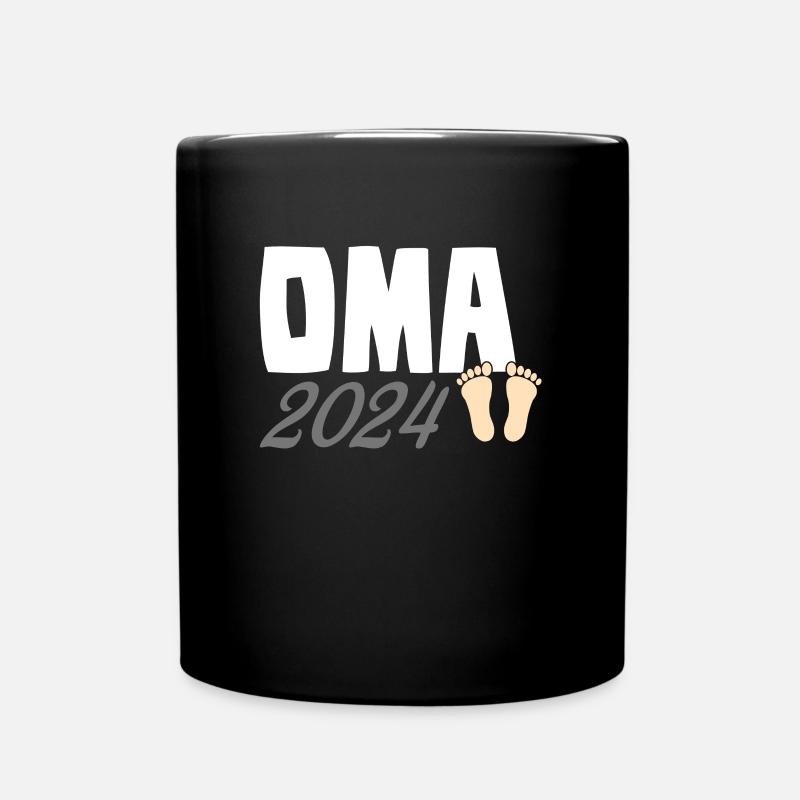 Oma 2024 - Tasse einfarbig - Schwarz