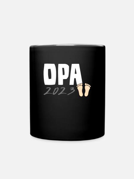 Opa 2023 - Tasse einfarbig - Schwarz