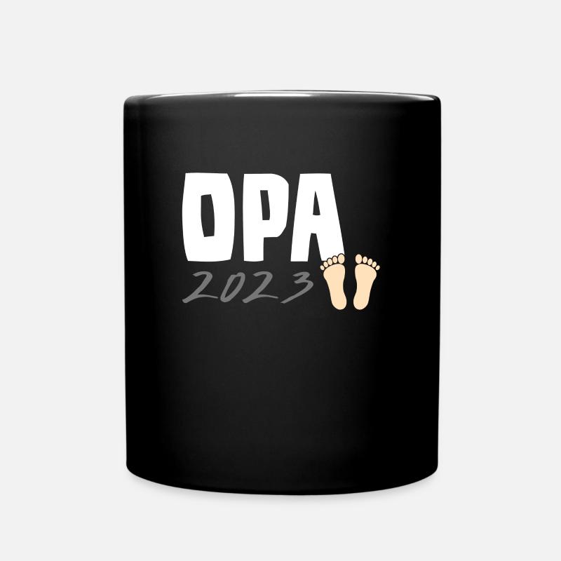 Opa 2023 - Tasse einfarbig - Schwarz