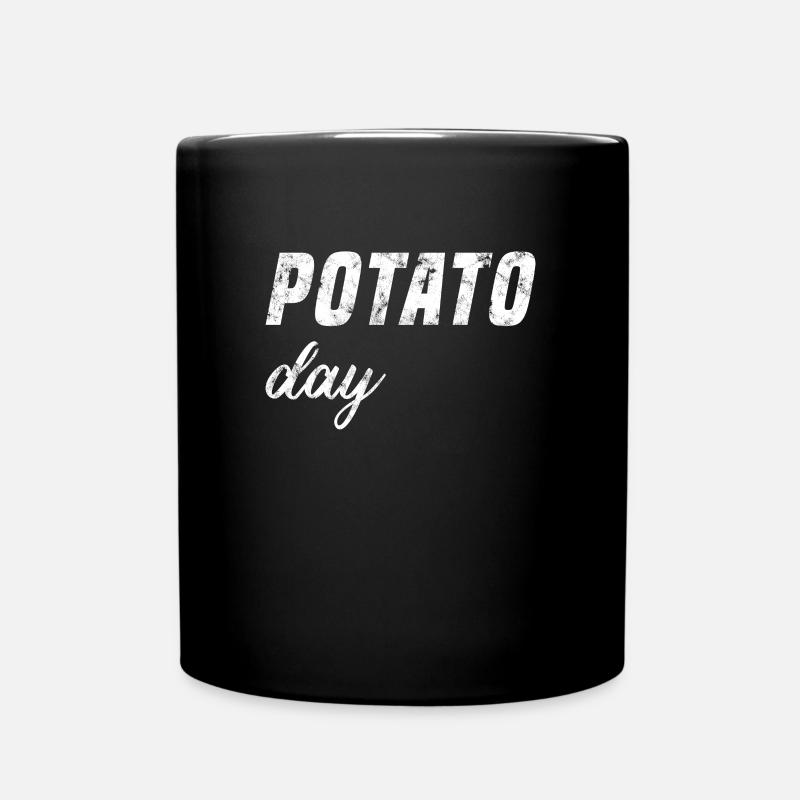 Kartoffel Tag - Tasse einfarbig - Schwarz