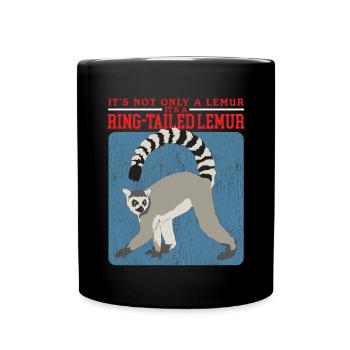 Lémurien Lémuriens à queue annelée Lémuriens à queue annelée Cadeau - Mug uni - noir - Devant