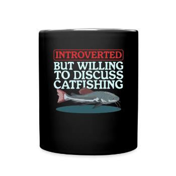 Pêcheur Poisson-Chat Pêche Pêche Poisson Cadeau - Mug uni - noir - Devant