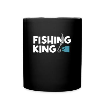 Roi de la pêche - Mug uni - noir - Devant