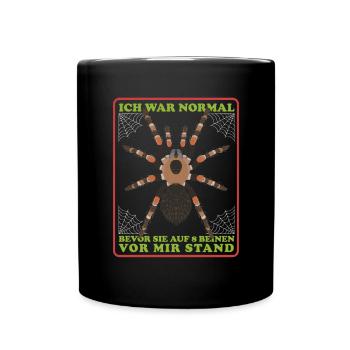 Tarentule sur 8 pattes tarentules cadeau - Mug uni - noir - Devant