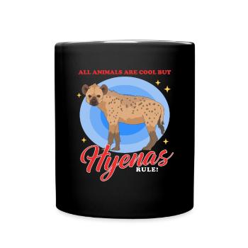 Hyène tachetée Hyène Hyène Cadeau - Mug uni - noir - Devant