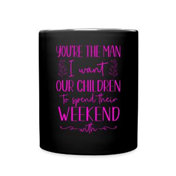 Happy Divorce Party You’re The Man - Mug uni - noir - Devant