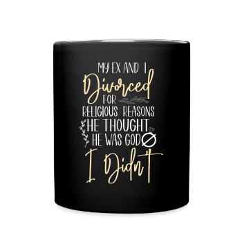 Bonne fête de divorce Mon ex et moi - Mug uni - noir - Devant
