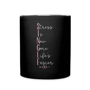 Le stress de la fête de divorce heureuse est maintenant - Mug uni - noir - Devant
