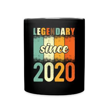 Legendary since 2020 Retro Vintage Birthday - Full Colour Mug - black - Front