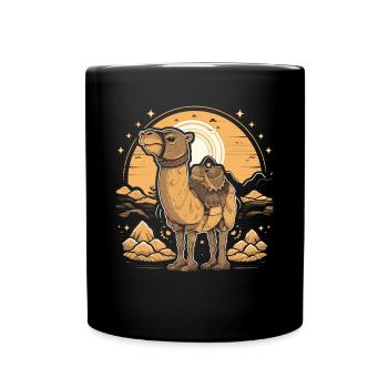 Camel Retro Grand Camel Egypte - Mug uni - noir - Devant
