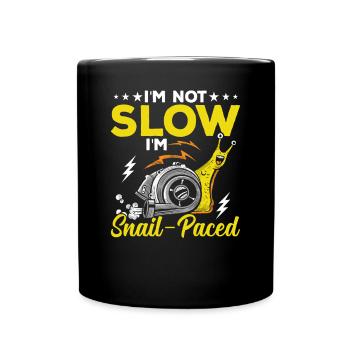 Snail lover, I'm not slow - Full Colour Mug - black - Front