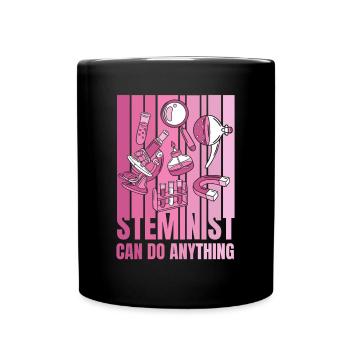 Steminist peut tout faire Scientifique STEM Steminist - Mug uni - noir - Devant