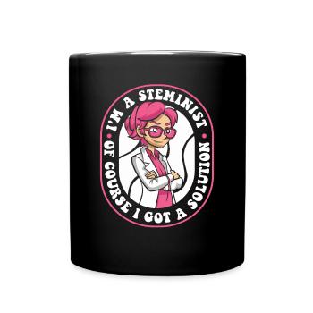 Of Course I Got A Solution Scientist STEM - Full Colour Mug - black - Front